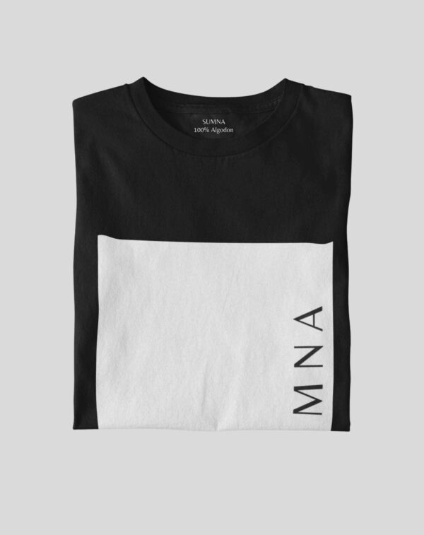 Playera negra estampada hombre - Image 3