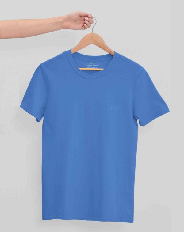 Playera manga corta Azul
